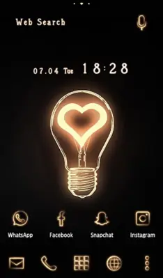 Heart Bulb Theme android App screenshot 3